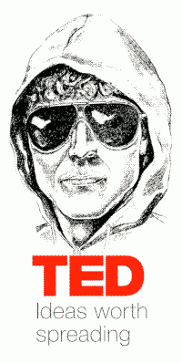 Imagen de unabomber con la leyenda TED Ideas worth spreading