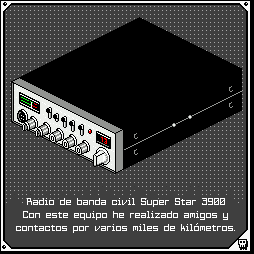 Archivo GIF donde aparece un pixelart de un radio Superstar 3900